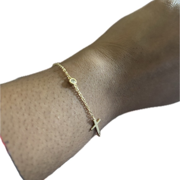 Gold Cross Bracelet - Picture 3 of 3